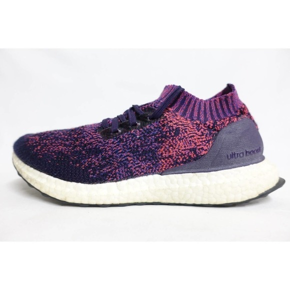 ADIDAS Women Ultra Boost Uncaged Size 6.5 Purple Running Shoes Primeknit B75862 - Picture 3 of 10
